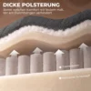 Relaxstoel Met Vibratiemassage En Verwarming, Handmatig Verstelbare Draaistoel Met Schommelfunctie En Pocketvering, Grijs