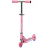 Roller Kinderstep Met LED Wielen 124 Mm Rollen Inklapbaar Hoogteverstelbaar Met Muziek Achterrem Roze