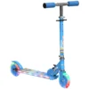 Roller Kinderstep Met LED Wielen 124 Mm Rollen Inklapbaar In Hoogte Verstelbaar Met Muziek Achterrem Blauw