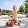 Rutschauto Voor Kinderen, Houten Glijdend Voertuig Met EVA wielen, Hogere Rugleuning Voor Kinderen Van 2 3 Jaar, Rood