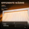 Slimme Paneelverwarming 1500 W, Vrijstaand/wandmontage, Elektrische Verwarming Met 7 dagen Timer, Raamdetectie, Vorstbescherming, Wit