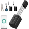 Slimmere Deurcilinder, 5 in 1 Met Vingerafdruk, Code, App, NFC Kaart & Sleutel, Gedeelde Toegang, Bluetooth Cilinder