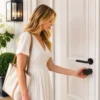 Slimmere Deurcilinder, 5 in 1 Met Vingerafdruk, Code, App, NFC Kaart & Sleutel, Gedeelde Toegang, Bluetooth Cilinder