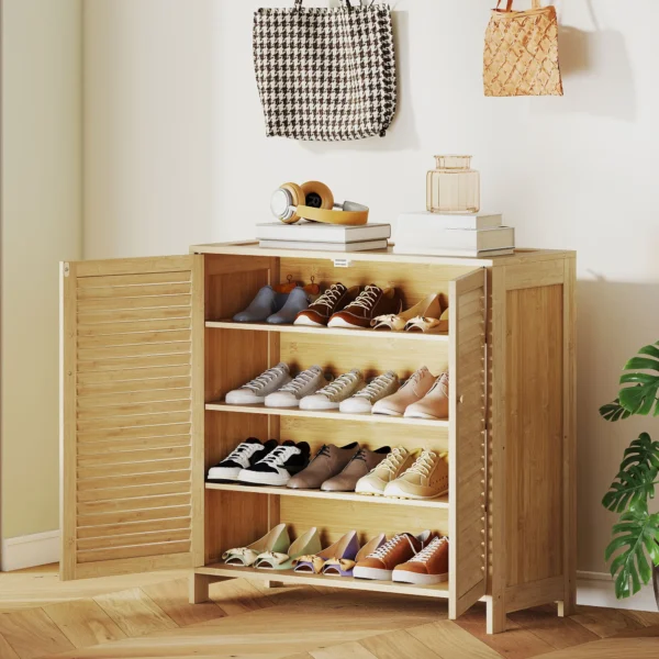 Smalle Schoenenkast, Rotan, Smal, Hoog, Hout, Kleine Lade, Dun