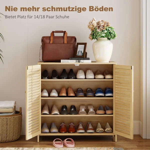 Smalle Schoenenkast, Rotan, Smal, Hoog, Hout, Kleine Lade, Dun