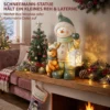 Sneeuwman Figuur 43 Cm Gemaakt Van MGO Met LED lantaarn En Timer, Voor Entree & Deuropening