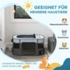 Speelren Voor Huisdieren, Opvouwbaar, Met Opbergtas, Voor Puppy's En Kittens, Binnen En Buiten, Grijs