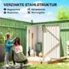 Stalen Tuinschuur 100 X 103 X 160cm Lichtgroen
