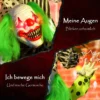 Stapelbare Halloween Animatronics Clowns Met Rode Gloeiende Ogen Voor Binnenfeest Rekwisieten