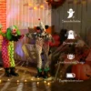 Stapelbare Halloween Animatronics Clowns Met Rode Gloeiende Ogen Voor Binnenfeest Rekwisieten