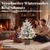 Tafelkerstboom 90 Cm, Voorgelicht, Besneeuwd, Kunstmatig, 70 Warmwitte LED's, 488 Toppen, Groen