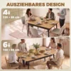 Uitschuifbare Eettafel 130 160 Cm, Keukentafel Met Afgeronde Hoeken, Eik