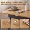 Uitschuifbare Eettafel 130 160 Cm, Keukentafel Met Afgeronde Hoeken, Eik