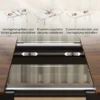 Uitschuifbare Eettafel 130 160 Cm, Keukentafel Met Afgeronde Hoeken, Licht Walnoot