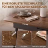 Uitschuifbare Eettafel 130 160 Cm, Keukentafel Met Afgeronde Hoeken, Licht Walnoot