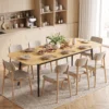 Uitschuifbare Eettafel Voor 6 8 Personen, Keukentafel Met Opbergruimte, Eikenhout look