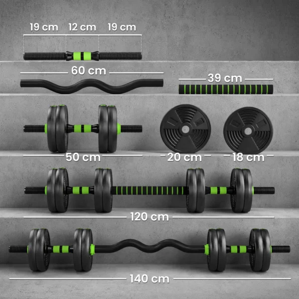 Verstelbare Halterset 15 KG Korte Halterset Korte Halters Lange Halters Halterset Voor Krachttraining