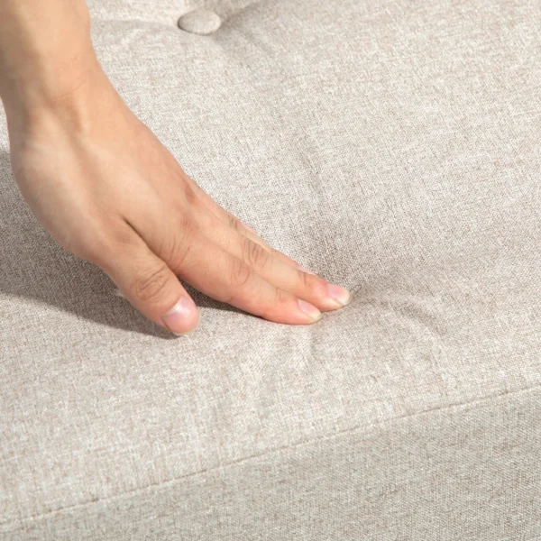 Vloerstoel Vouwmatras Slaapmat, 2 in 1 ontwerp, Afneembaar Kussen, 60 X 80 X 56 Cm, Beige