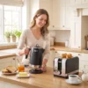 Waterkoker En Broodrooster set, 1,7 L 2200 W Snelkook Waterkoker Met Thermostaat, 2 Sneetjes Broodrooster, Grijs
