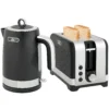 Waterkoker En Broodrooster set, 1,7 L 2200 W Snelkook Waterkoker Met Thermostaat, 2 Sneetjes Broodrooster, Grijs