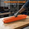 Zaagbokken In Tweepak, Inklapbare Werkbank zaagbokken Met In Hoogte Verstelbare Poten, 2x4 Houder, Draaghandvat, Oranje