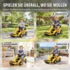 Zitgraafmachine Met Schepstuur, Kindergraafmachine Met Ophefbare Voorrol, Claxon, Opbergruimte Onder De Zitplaats