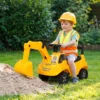 Zitgraafmachine Voor Kinderen Met Schepstuur, Kindergraafmachine Met Claxon, Opbergruimte Onder De Zitting Voor 1 3 Jaar