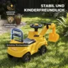 Zitgraafmachine Voor Kinderen Met Schepstuur, Kindergraafmachine Met Claxon, Opbergruimte Onder De Zitting Voor 1 3 Jaar