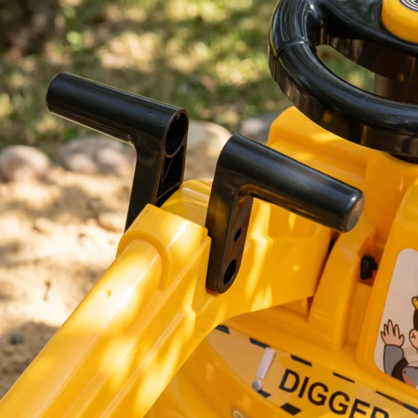 Zitgraafmachine Voor Kinderen Met Schepstuur, Kindergraafmachine Met Claxon, Opbergruimte Onder De Zitting Voor 1 3 Jaar