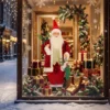 120 Cm Zingende & Dansende Kerstman, Staande Geanimeerde Kerstfiguur Met Kous, Zak, Geactiveerd Door Geluid/aanraking