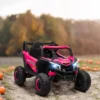 12V Elektrische Auto Voor Kinderen, Afstandsbedieningsfunctie, Gordel, Claxon, LED lampjes, USB poort, Voor 3 5 Jaar, Roze