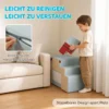 2 delige Schuimrubber Bouwstenen Voor Peuters Met Afneembare Hoezen, Indoor Klim En Kruipspelset, Blauw