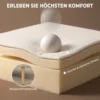 2 zits Bank, Zachte Bekleding, Onderhoudsvriendelijke Hoes, Tot 220 Kg, 117 X 56,5 X 77 Cm, Crèmewit