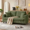 2 zits Corduroy Bank Met Brede Diepe Zitting En Springkussen, Groen