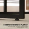 2er Set Runde Couchtische, Stapelbare Beistelltische Mit Metallrahmen, Wohnzimmertisch In Holzoptik, Kaffeetisch