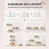 3 delige Set Kinder Wandplank 60cm Wand Boekenplank In Wolkvorm Zwevende Boekenplank Montessori Voor 3 8 Wit