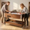 3 in 1 Multi Speeltafel Draaibaar Multifunctionele Tafel Met Biljarttafel Tafelvoetbal Airhockey Opbergvak