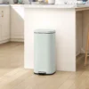 30L Keukenafvalbak Pedaalemmer Met Deksel, Soft Close En Openhoud Functie Voor Keuken, Thuis