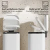 30L Keukenafvalbak Pedaalemmer Met Deksel, Soft Close En Openhoud Functie Voor Keuken, Thuis