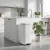 30L Keukenafvalbak Pedaalemmer Met Deksel, Soft Close En Openhoud Functie Voor Keuken, Thuis