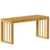 90 Cm Bamboe Schoenenbank, Halbank Zonder Rugleuning, Zitbank Voor Entree, Natuur