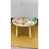 Activiteitentafel Hout 6 in 1 Speeltafel Met Tandwielen Motoriekloop Abacus Wortels Leerhorloge Voor Baby 1 3 Jaar