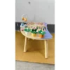 Activiteitentafel Hout 6 in 1 Speeltafel Met Tandwielen Motoriekloop Abacus Wortels Leerhorloge Voor Baby 1 3 Jaar