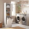 Badkamerkast Met Wasmand 40 Cm Breed Wit