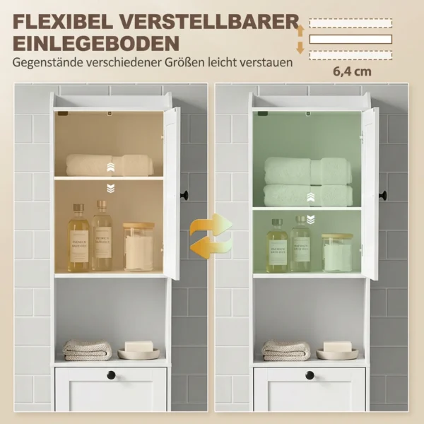 Badkamerkast Met Wasmand 40 Cm Breed Wit