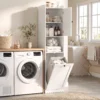Badkamerkast Met Wasmand 40 Cm Breed Wit