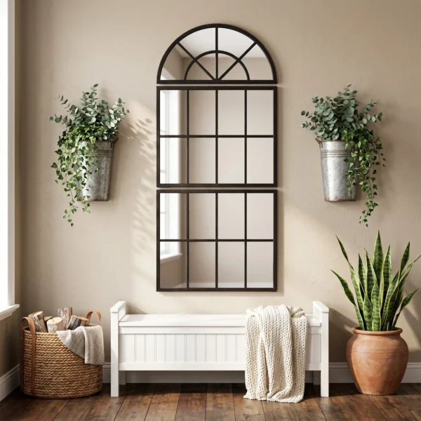 Bogen Wandspiegel 120 X 54 Cm Venstervorm Hangspiegel 3 Delig Grote Spiegel Voor Slaapkamer Woonkamer