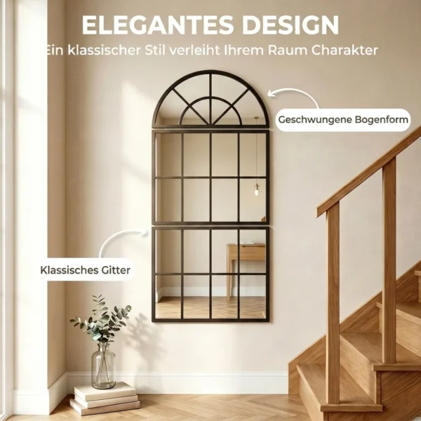 Bogen Wandspiegel 120 X 54 Cm Venstervorm Hangspiegel 3 Delig Grote Spiegel Voor Slaapkamer Woonkamer