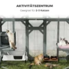 Buiten Kattenverblijf Beloopbaar Houten Kattenhuis Met 4 Platformen Waterafstotend Oxford dak 2 3 Katten Tot 8 Kg