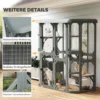 Buiten Kattenverblijf Beloopbaar Houten Kattenhuis Met 4 Platformen Waterafstotend Oxford dak 2 3 Katten Tot 8 Kg